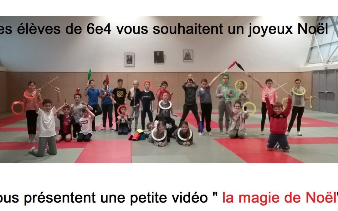 La 6°4 vous souhaite un Joyeux Noël!